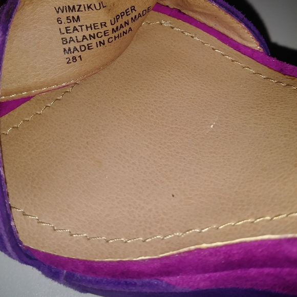 Steve Madden Purple and fuchsia wedge heels👡👡 - Picture 4 of 7